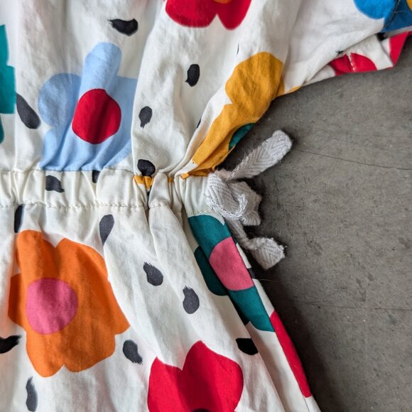 Hanna Andersson Colorful Floral Daisy Short Sleeve Dress size 10 - Picture 3 of 8